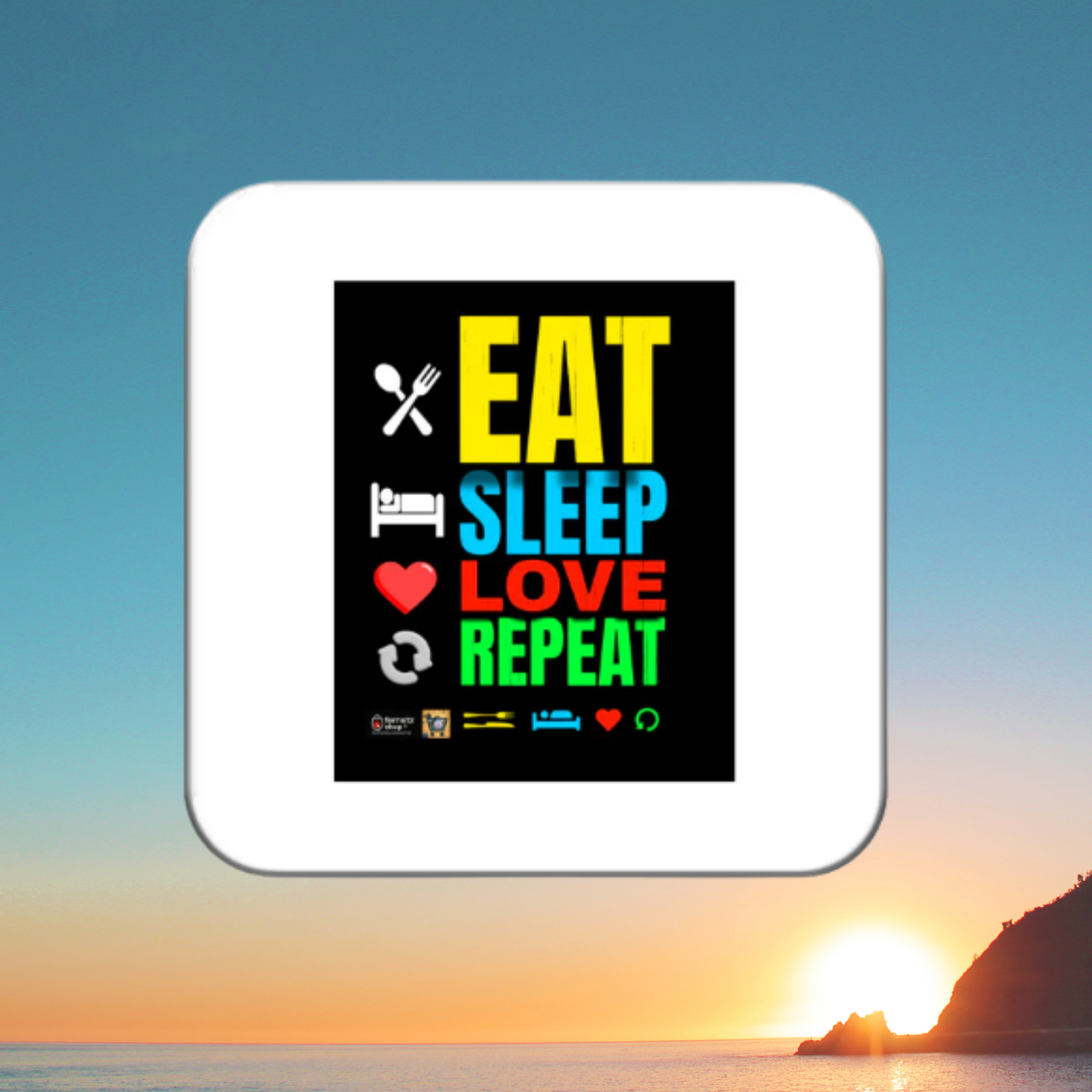 Coasters Eat Sleep Love Repeat