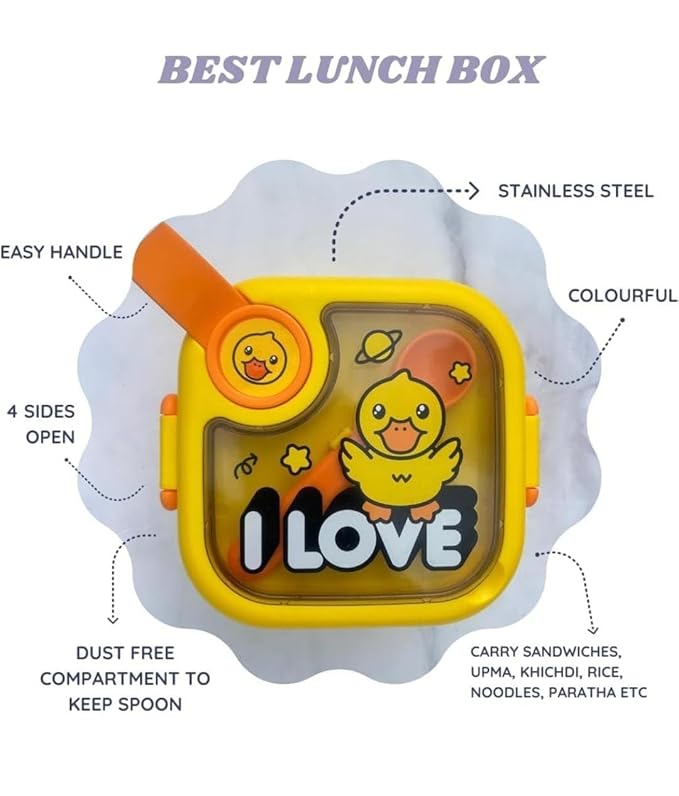 Baby Food Box with Spoon & Scissor