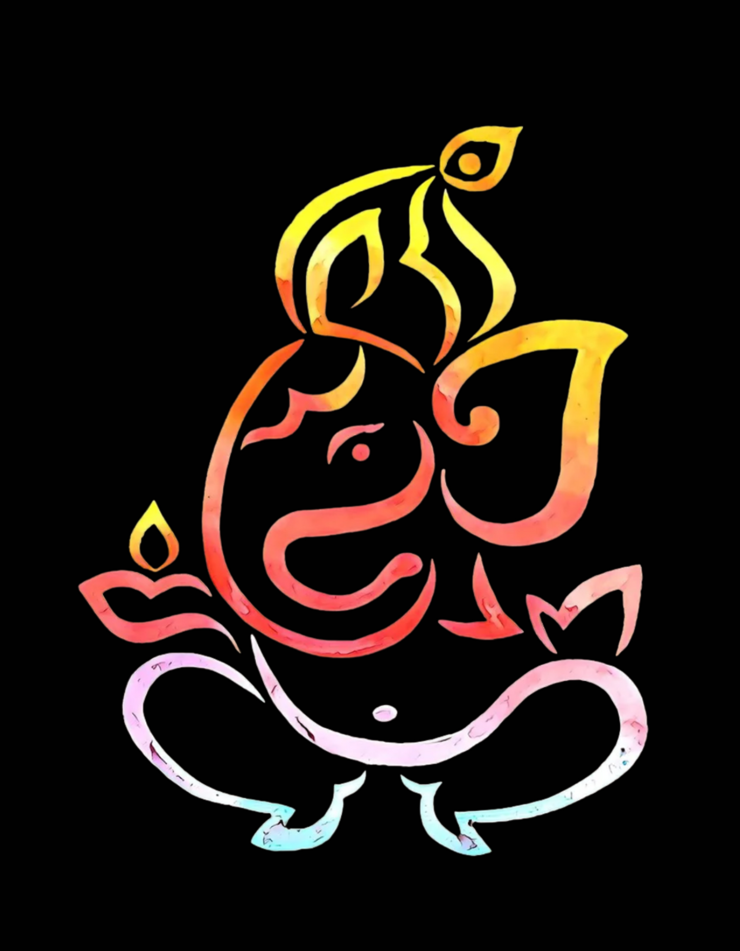 Divine Ganesha Premium Oversized T-shirt