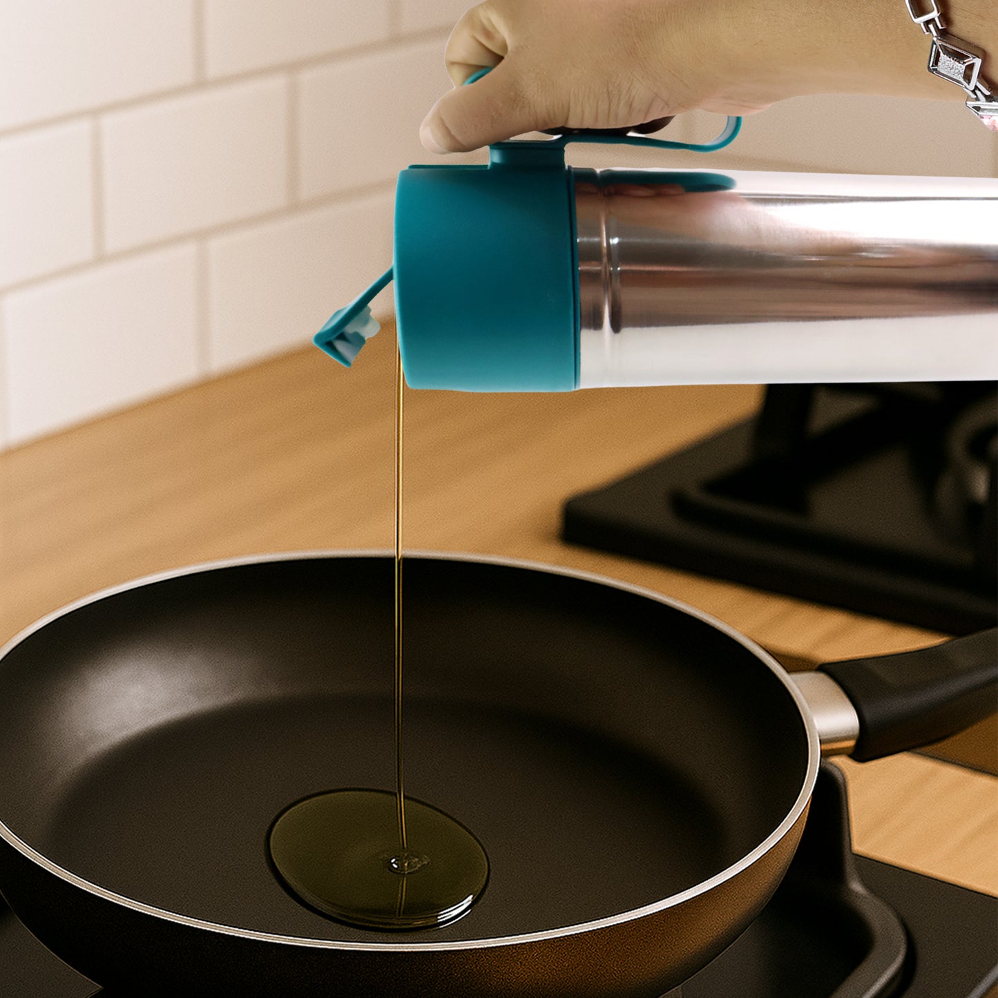Stainless Steel Fresh Oil Pourer Bottle