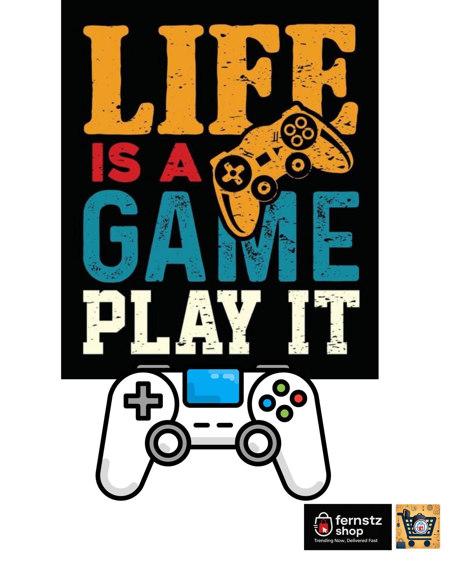 👕 Life is a Game Play It – Girl’s Crew Neck T-Shirt