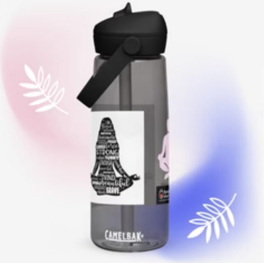 Flip Straw Water Bottle β YOGA Edition