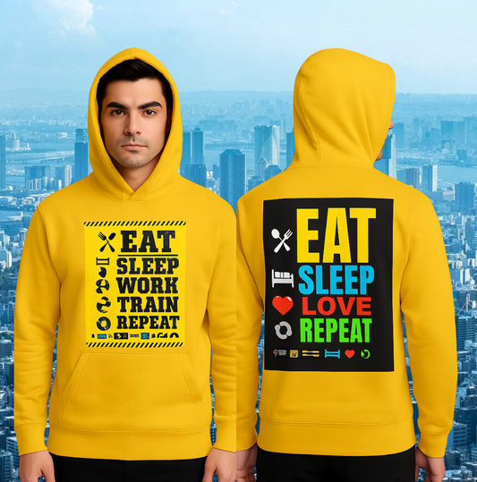 π§₯ Hoodies β EAT, SLEEP, WORK, TRAIN, LOVE & REPEAT
