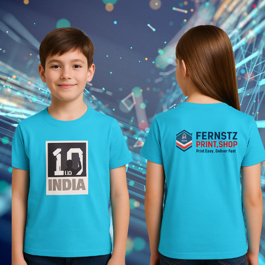 Kids Half Sleeve Round Neck T-Shirt NO 10 INDIA- 7 TO 14 YRS