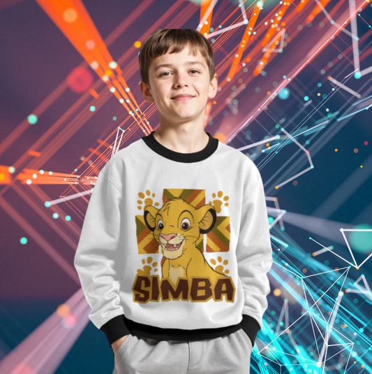 🦁 SIMBA AOP Kids Sweatshirt