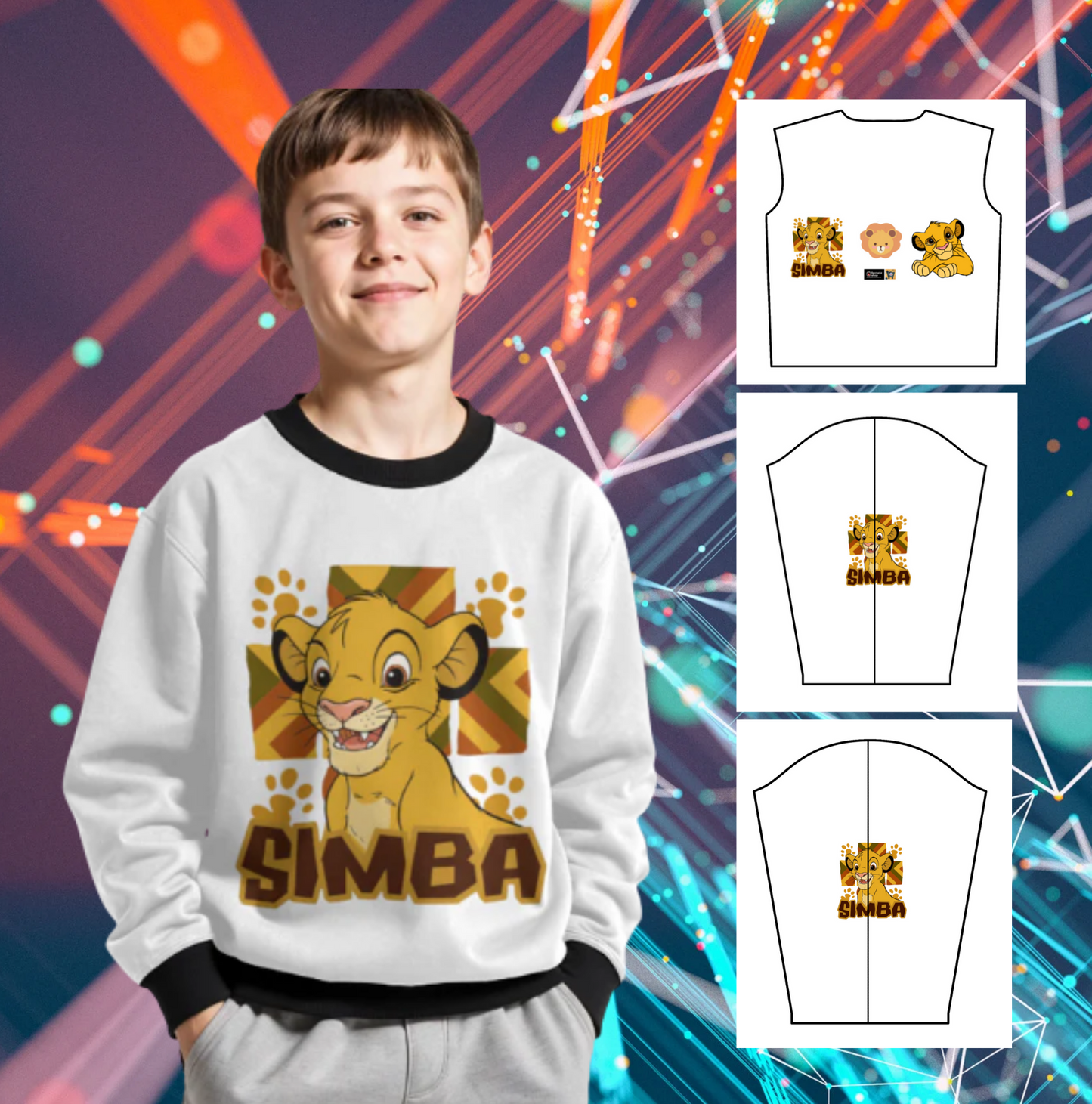 π¦ SIMBA AOP Kids Sweatshirt