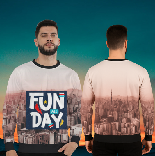 π ALL DAY FUN Unisex AOP Sweatshirt