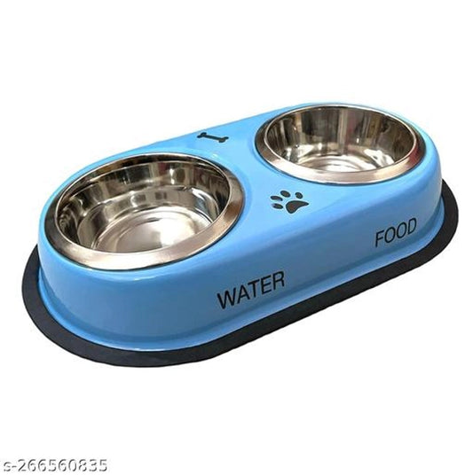 Stainless Steel Feeding Bowls for Pet (Multi color, M)