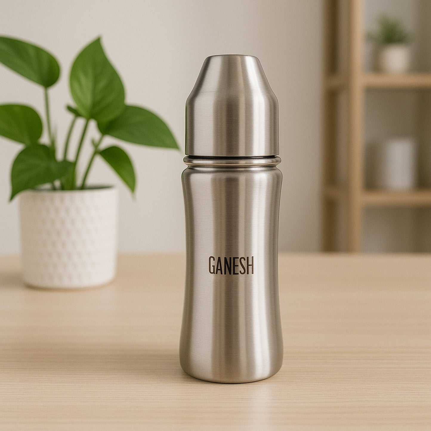 ๐ผ Ganesh Stainless Steel Baby Feeding Bottle โ 250 ml