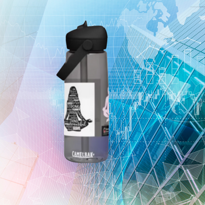 Flip Straw Water Bottle – YOGA Edition