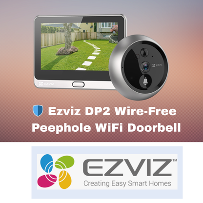 🛡️ Ezviz DP2 Wire-Free Peephole Smart WiFi Doorbell