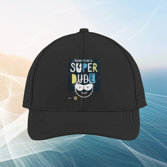 🧢 Born to be Super Dude Sports Cap – Black