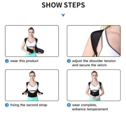 Adjustable Back Posture Corrector Belt -Women & Men