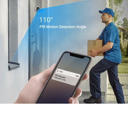 🛡️ Ezviz DP2 Wire-Free Peephole Smart WiFi Doorbell