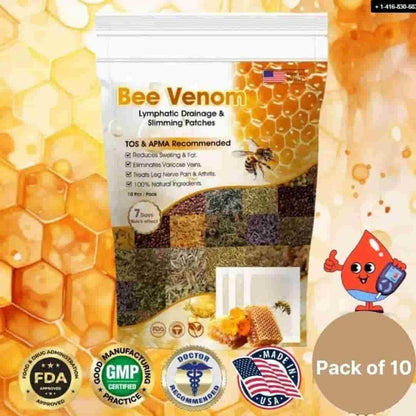 Bee Venom Lymphatic Drainage & Slimming Patches (10 Patches)