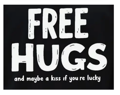 FREE HUGS MEN T-SHIRT BLACK