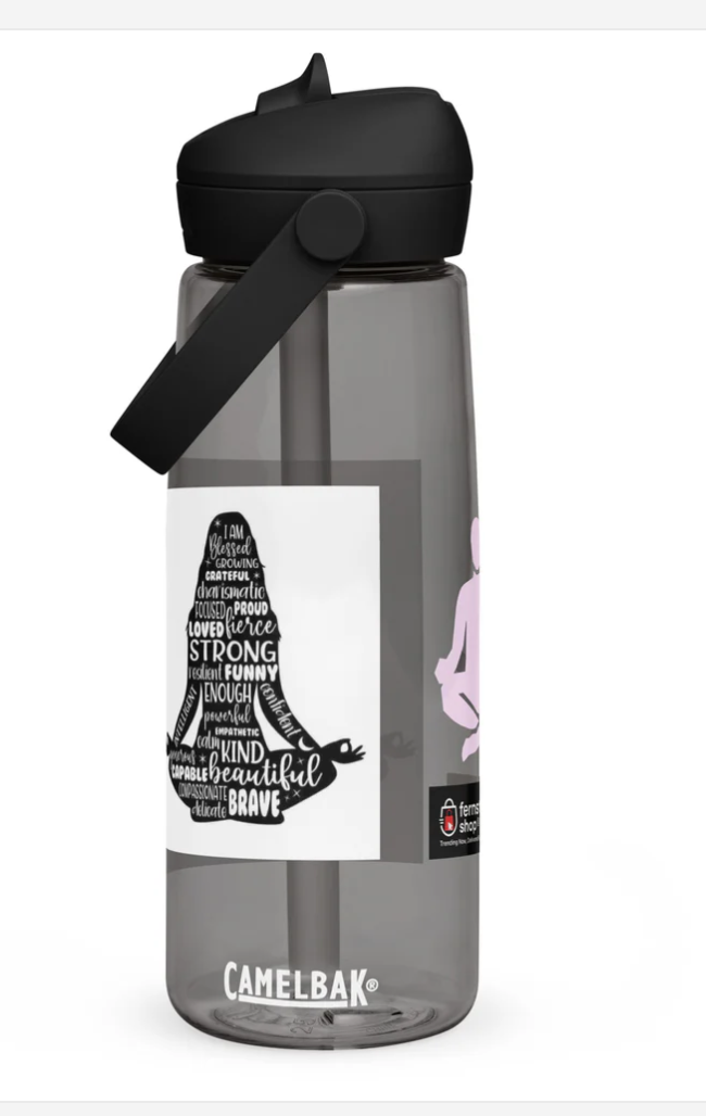 Flip Straw Water Bottle – YOGA Edition