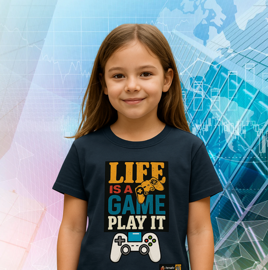 👕 Life is a Game Play It – Girl’s Crew Neck T-Shirt