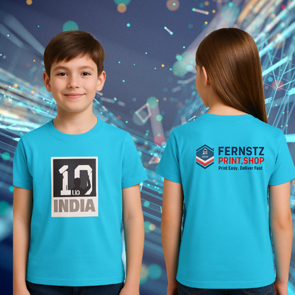 Kids Half Sleeve Round Neck T-Shirt NO 10 INDIA- 7 TO 14 YRS
