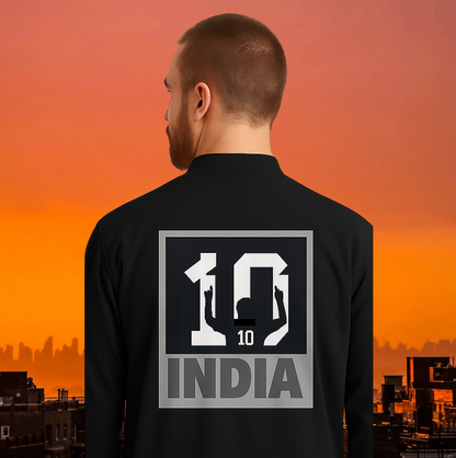 BOMBER JACKET BLACK NO 10 INDIA