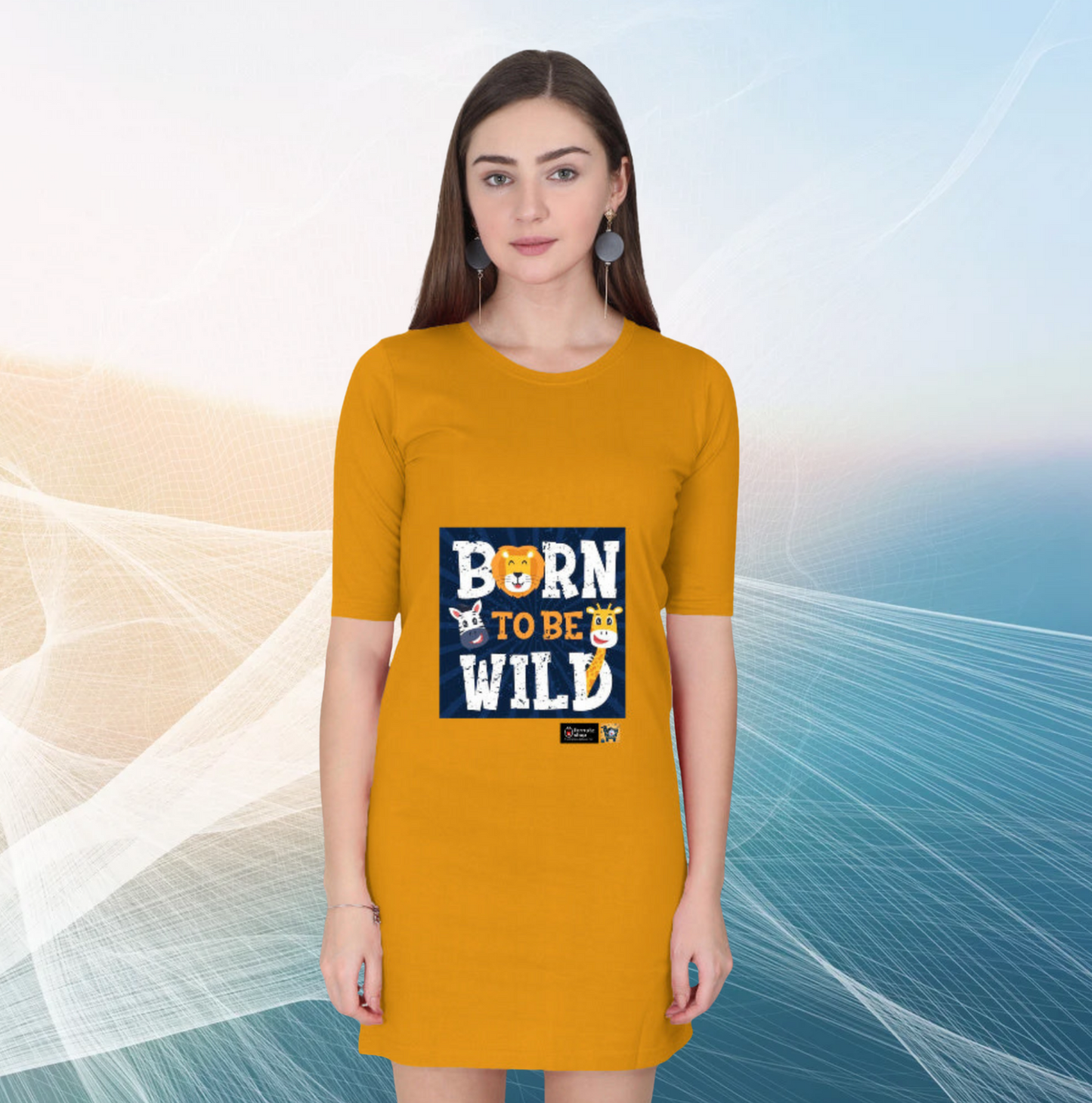 🐾 Born To Be Wild Women’s T-Shirt Dress