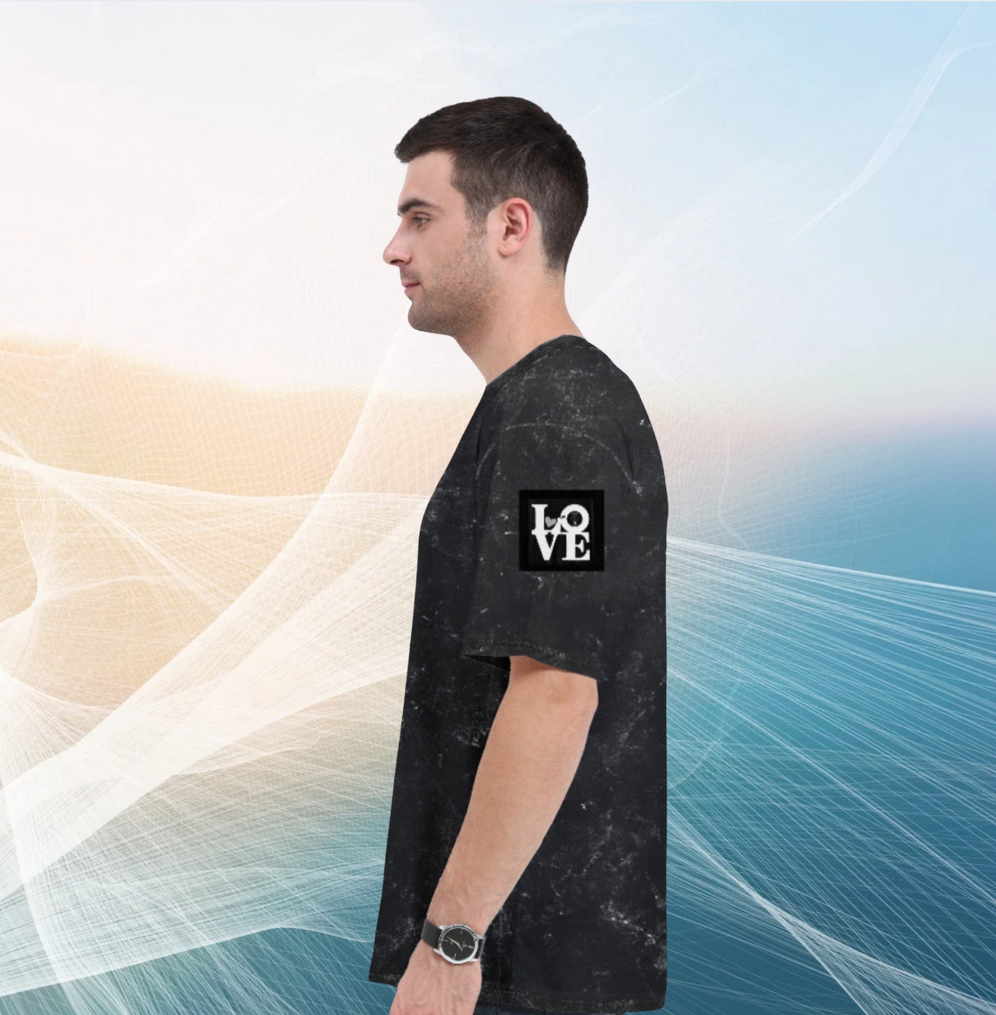 🖤 LOVE Acid Washed Oversized Tee