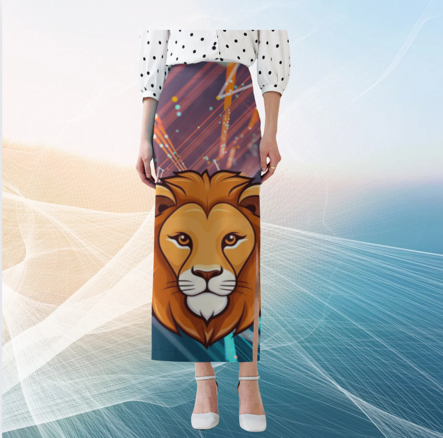 🦁 Lion King AOP Pencil Skirt