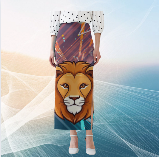 🦁 Lion King AOP Pencil Skirt