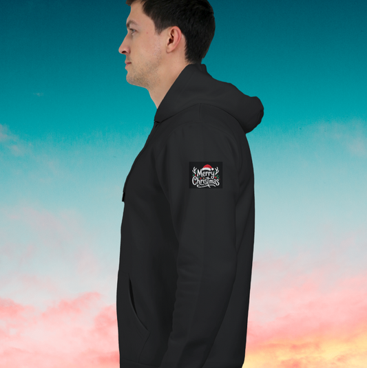 🎄 Merry Christmas Unisex Oversized BLACK Hoodie