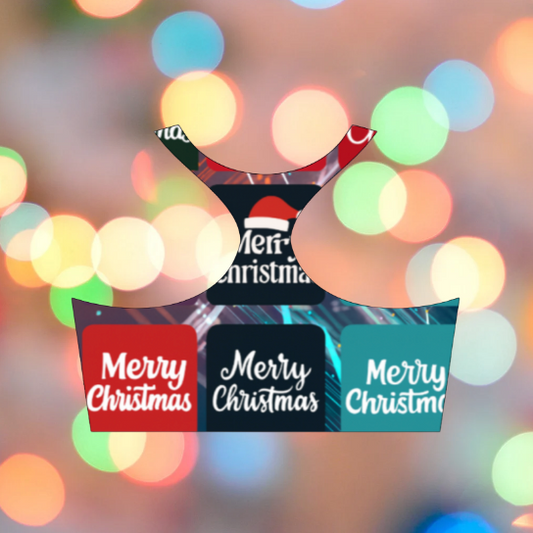 MERRY CHRISTMAS AOP Sports Bra