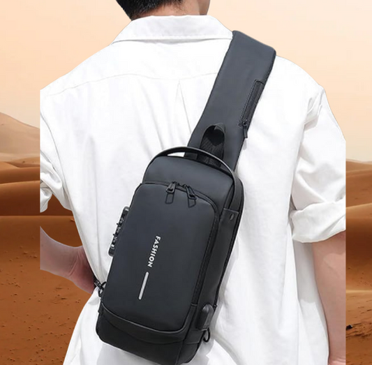 Shoulder bag with USB charging Active