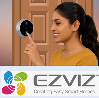 🛡️ Ezviz DP2 Wire-Free Peephole Smart WiFi Doorbell