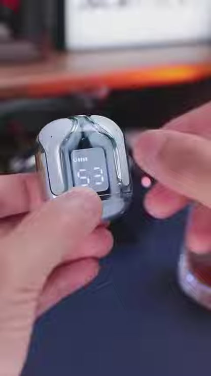 🎧 Crystal Wireless Earbuds – Premium Sound in Sleek Black